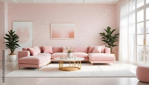 Photo interior modern design room 3d illustration