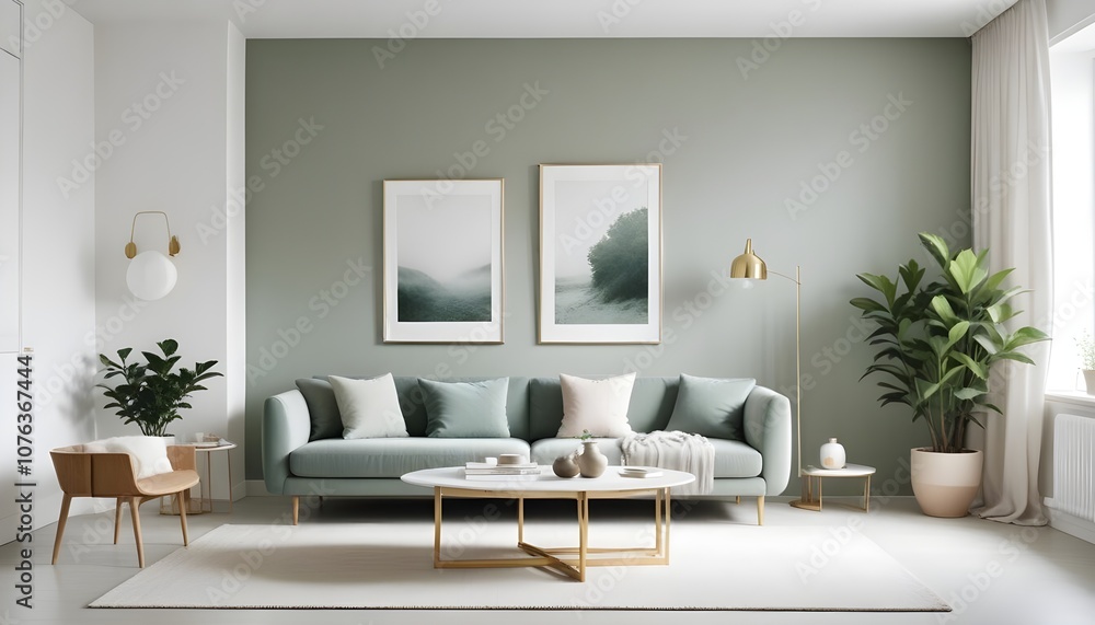 Photo interior modern design room 3d illustration Photo interior modern design room 3d illustration