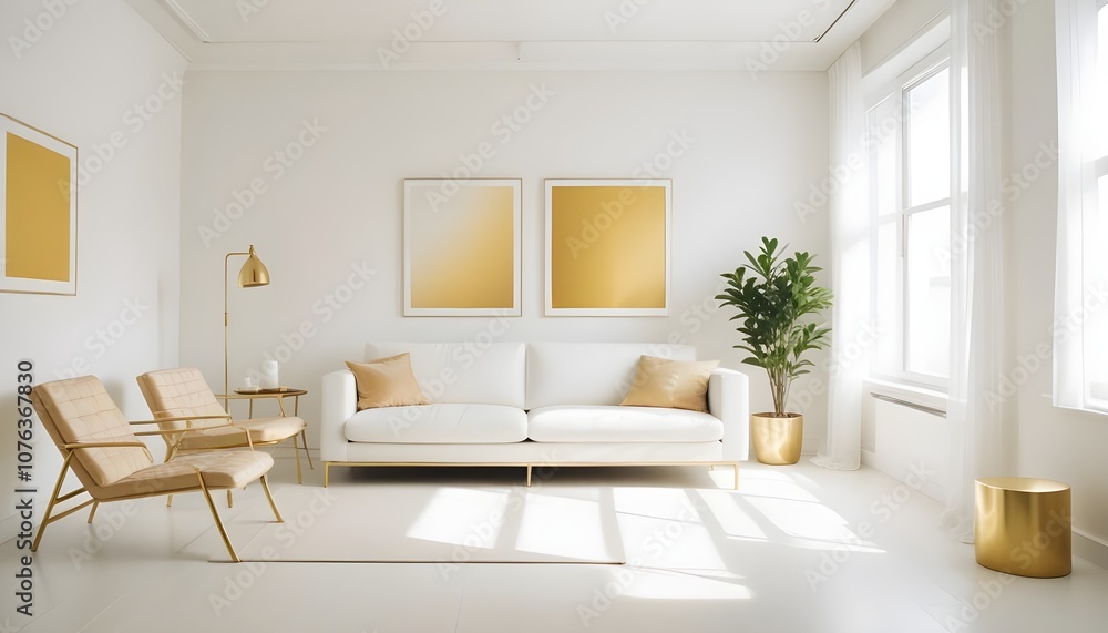 Photo interior modern design room 3d illustration Photo interior modern design room 3d illustration