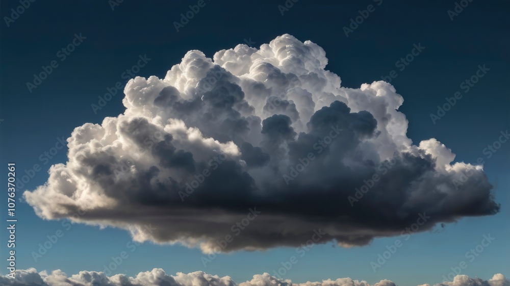 Big cloud on transparent background, isolated Big cloud on transparent background, isolated