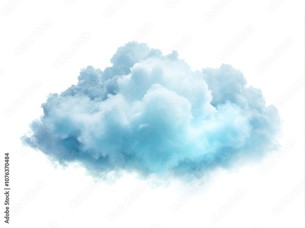 Minimalist Blue Cloud Border Isolated on White Background for Clean and Elegant Design Elements in Digital and Print Media Minimalist Blue Cloud Border Isolated on White Background for Clean and Elegant Design Elements in Digital and Print Media