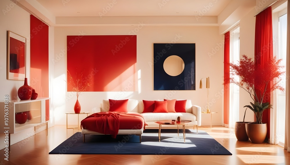 Photo interior modern design room 3d illustration Photo interior modern design room 3d illustration