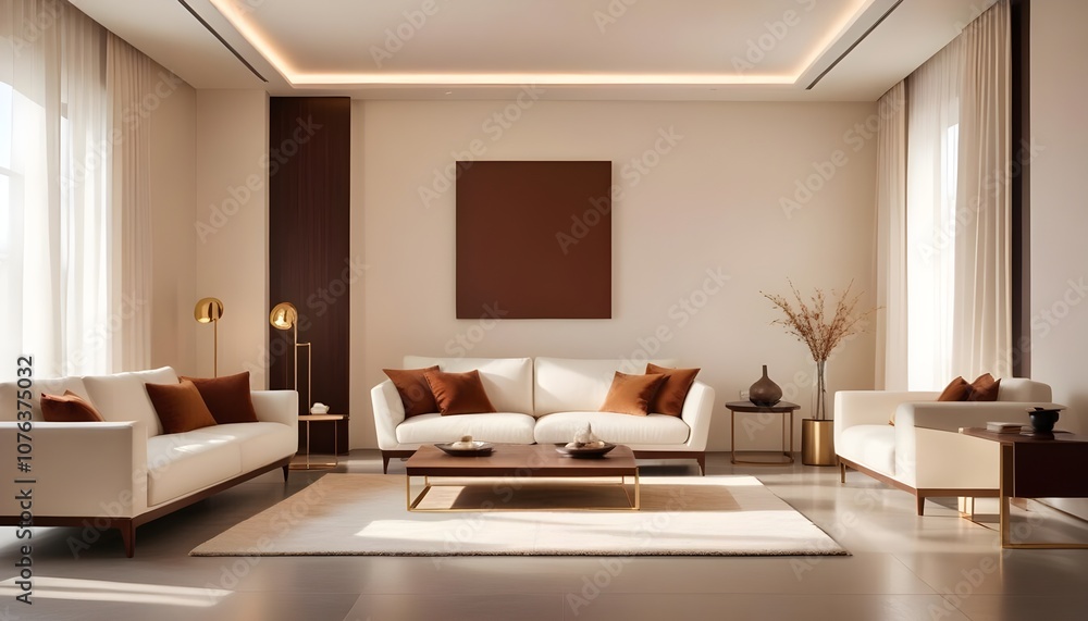Photo interior modern design room 3d illustration Photo interior modern design room 3d illustration