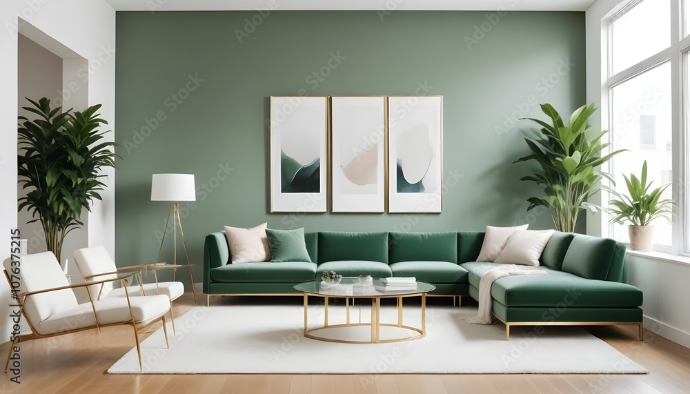 Photo interior modern design room 3d illustration Photo interior modern design room 3d illustration