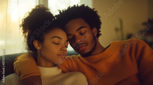 Two people sharing a comforting embrace in a serene setting, one with a hand on the other's shoulder, conveying support, empathy, and emotional connection in a relaxed and intimate environment