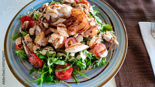 Obraz na płótnie caesar salad w salonie