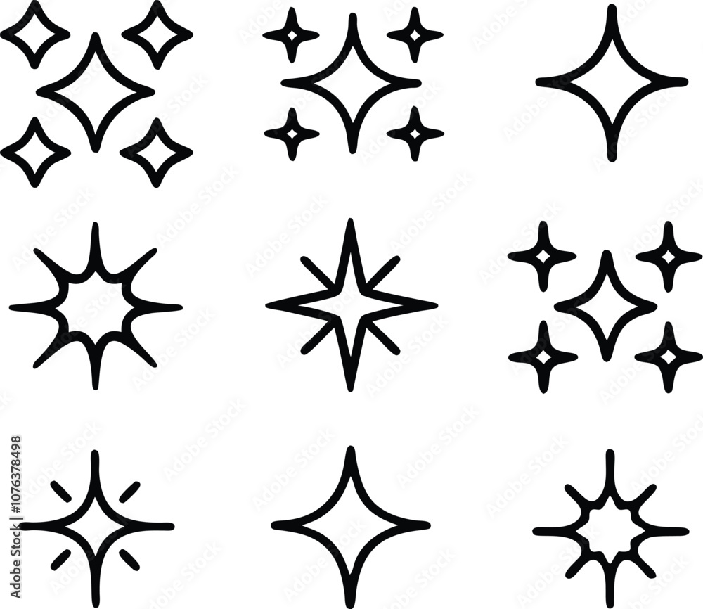 sparkles icon bundle vector Sparkle star icon, set of star sparkles icons sparkles icon bundle vector Sparkle star icon, set of star sparkles icons