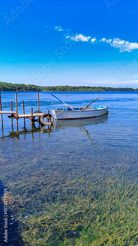 Obraz na płótnie Pomer Croatia boat w salonie