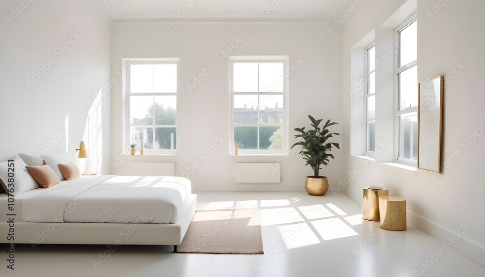 Photo interior modern design room 3d illustration Photo interior modern design room 3d illustration
