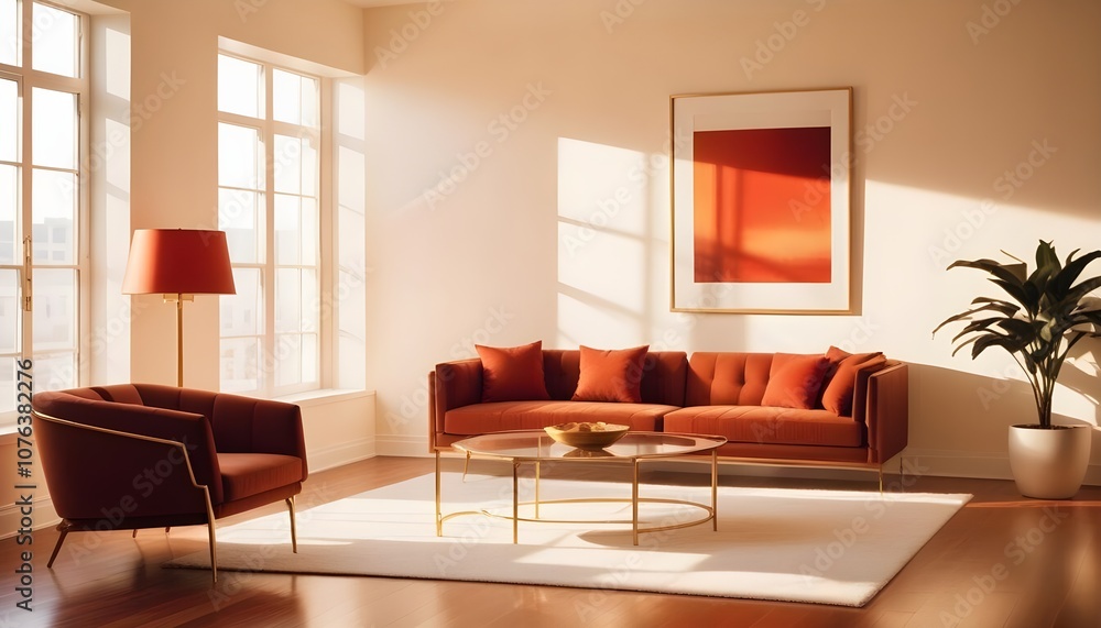 Photo interior modern design room 3d illustration Photo interior modern design room 3d illustration