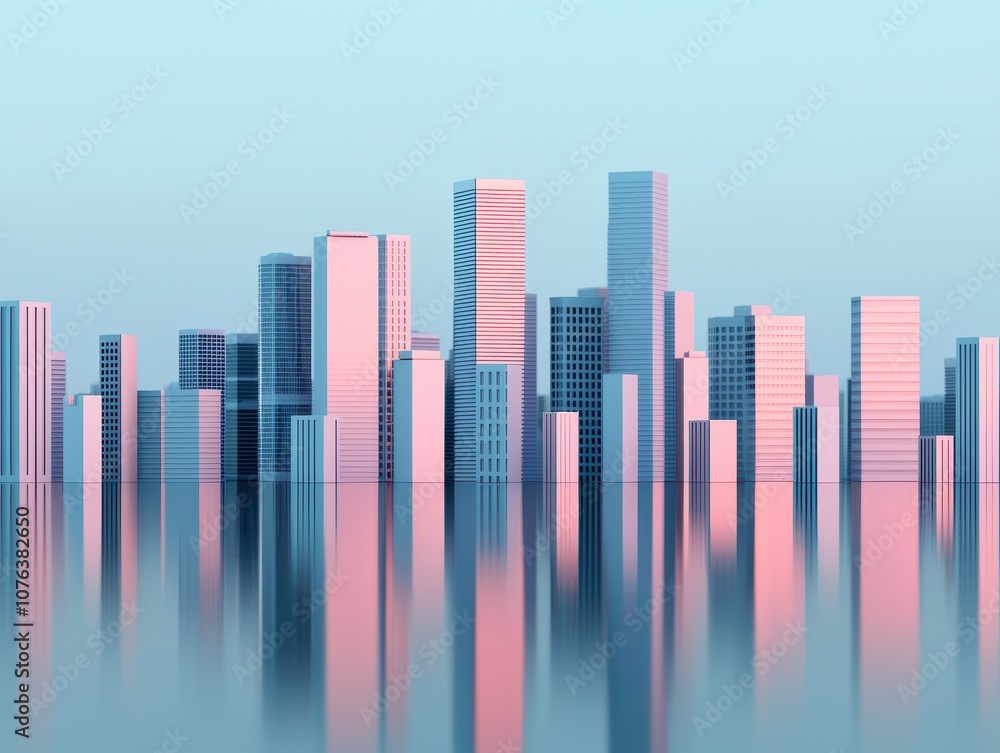 Urban growth reflected exploring minimalist skyscraper designs in contemporary cityscapes Urban growth reflected exploring minimalist skyscraper designs in contemporary cityscapes