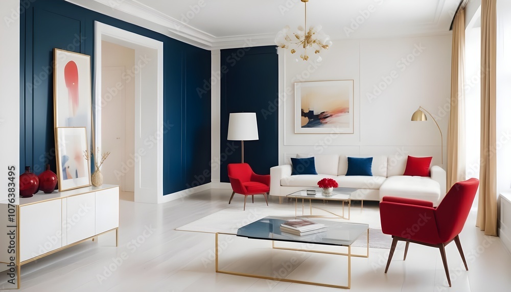 Photo interior modern design room 3d illustration Photo interior modern design room 3d illustration