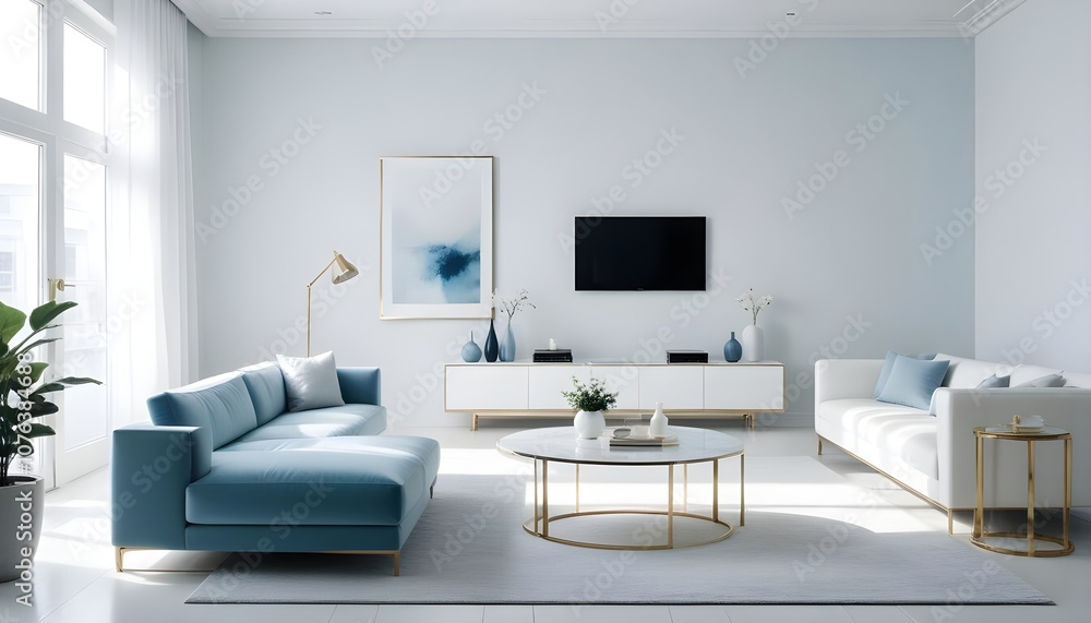 Photo interior modern design room 3d illustration Photo interior modern design room 3d illustration