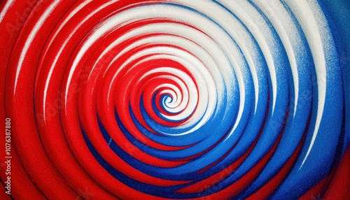 Vibrant Patriotic Swirl. Dynamic Red, White, and Blue Abstract Texture Embracing American Spirit, Symbolizing Freedom, Unity, and Pride; Perfect for USA-Themed Branding, Events, and Creative Designs