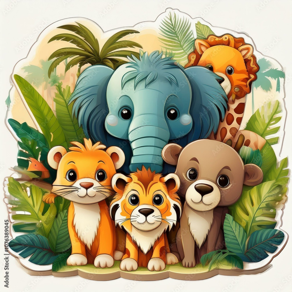 animals in the forest animals in the forest