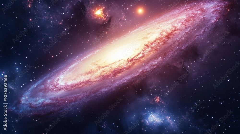 Spiral Galaxy in Deep Space Spiral Galaxy in Deep Space