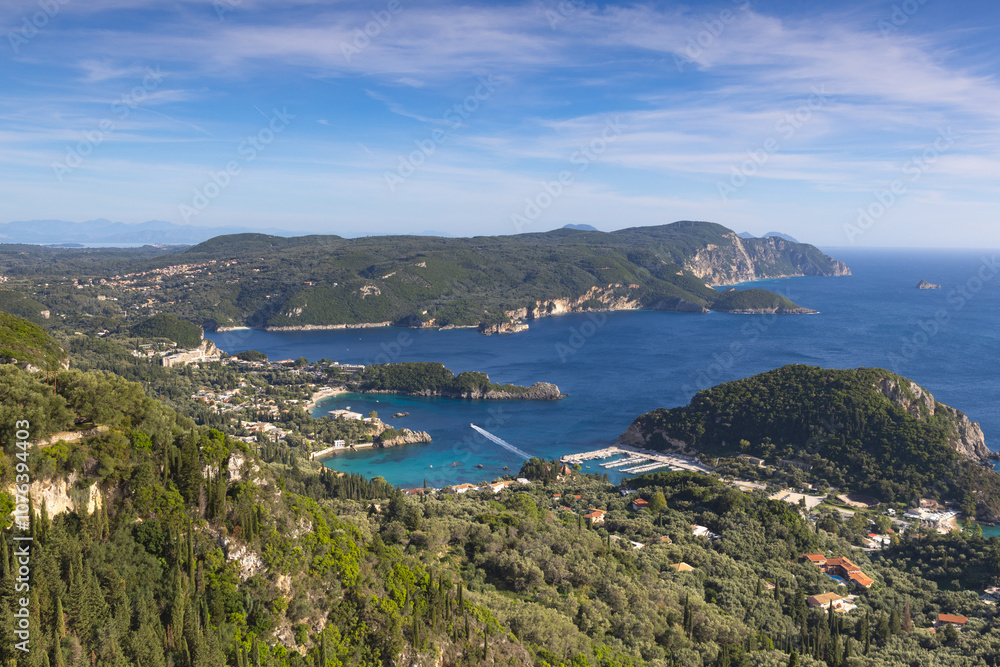 View from Angelokastro, Corfu, Greece View from Angelokastro, Corfu, Greece