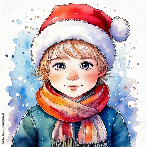 little boy in winter clothes