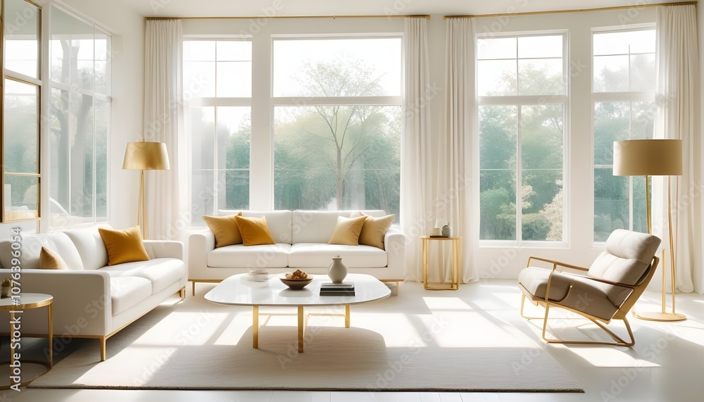 Photo interior modern design room 3d illustration Photo interior modern design room 3d illustration