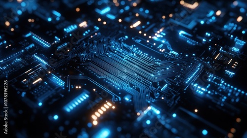 Abstract Circuit Board Background