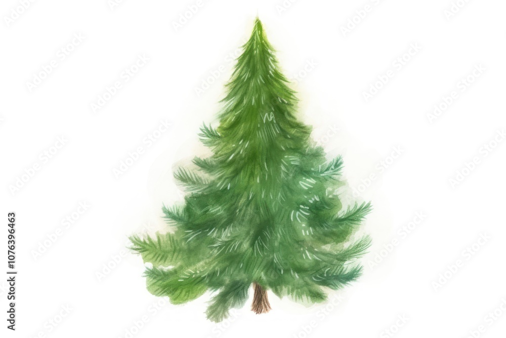 Christmas tree drawing plant pine. Christmas tree drawing plant pine.