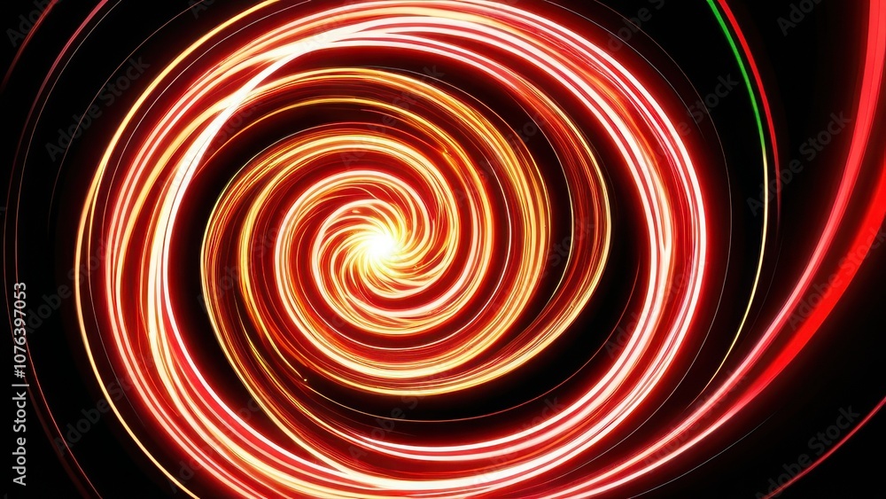 Fototapeta premium A mesmerizing swirl of vibrant colors, creating an abstract representation of energy and motion, ideal for digital art enthusiasts and creative projects