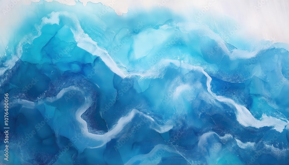 Tranquil Abstract Ocean Waves in Fluid Blue and White Hues. Calming Artistic Background Illustrating Gentle Motion and Serenity, Ideal for Mindfulness, Meditation, and Relaxation Themes Tranquil Abstract Ocean Waves in Fluid Blue and White Hues. Calming Artistic Background Illustrating Gentle Motion and Serenity, Ideal for Mindfulness, Meditation, and Relaxation Themes
