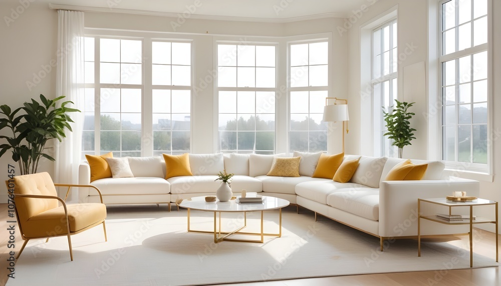 Fototapeta premium Photo interior modern design room 3d illustration