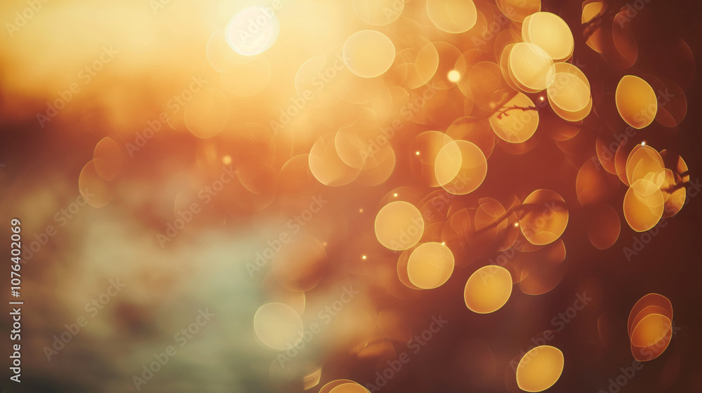 Obraz premium Delicate bokeh blur with soft lights