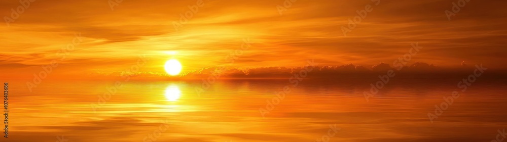 Golden Sunset Reflected on Rippling Water Golden Sunset Reflected on Rippling Water