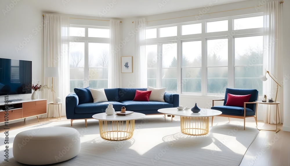 Photo interior modern design room 3d illustration Photo interior modern design room 3d illustration