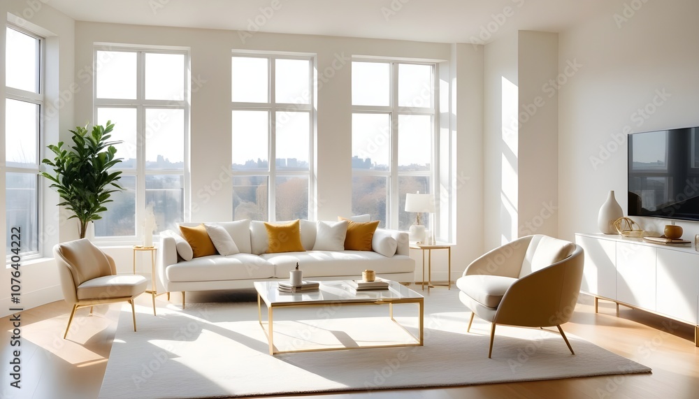 Photo interior modern design room 3d illustration Photo interior modern design room 3d illustration
