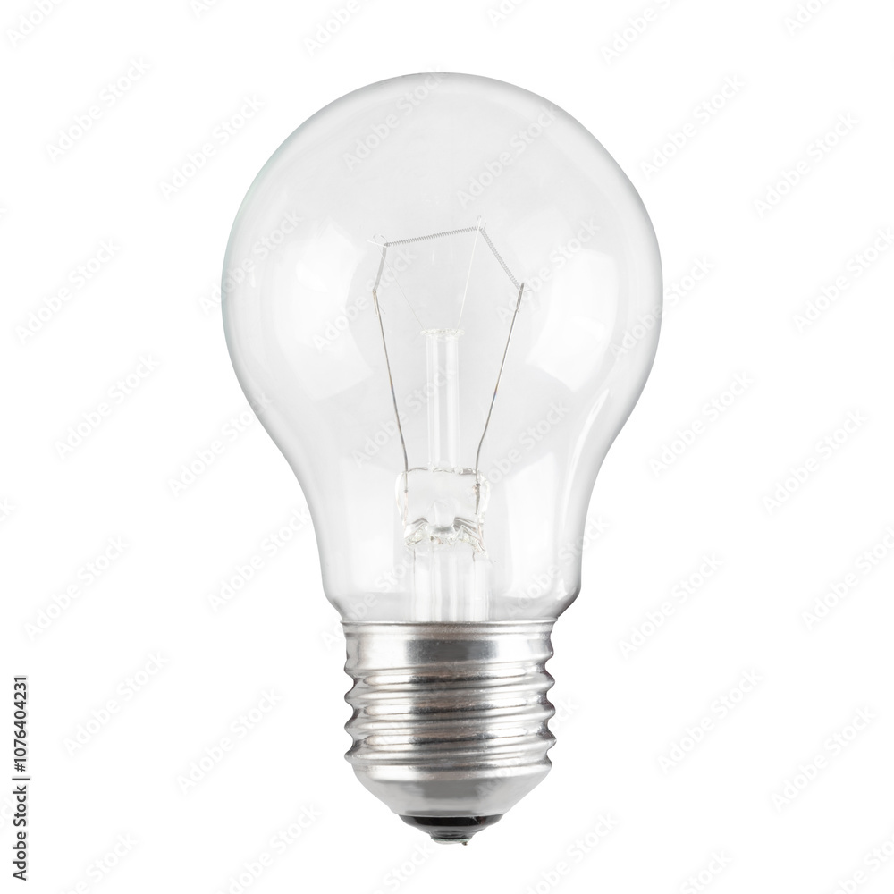 60 watt light bulb of classic shape isolated on white background. 60 watt light bulb of classic shape isolated on white background.