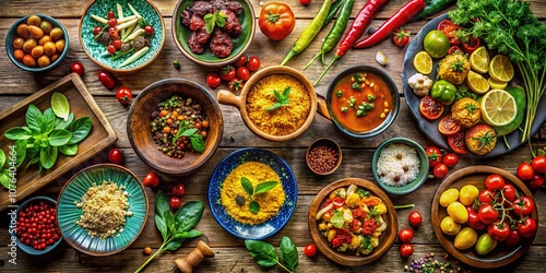 Wallpaper Mural Captivating Food Photography: A Mouthwatering Display of Fresh Ingredients, Vibrant Dishes, and Culinary Masterpieces Perfect for Email Marketing and Food Blogs Torontodigital.ca