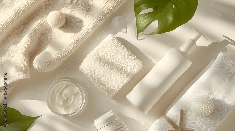Wellness and Spa: spa accessories, candles, essential oils, and bath salts in a peaceful setting Generative AI Wellness and Spa: spa accessories, candles, essential oils, and bath salts in a peaceful setting Generative AI