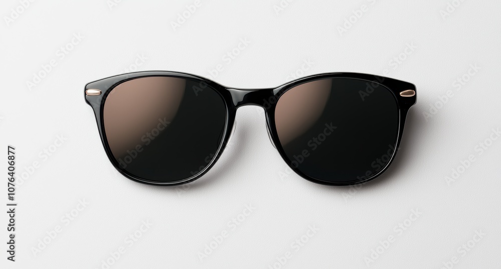 stylish black sunglasses on white background stylish black sunglasses on white background