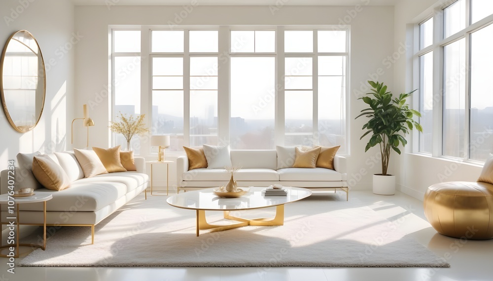 Photo interior modern design room 3d illustration Photo interior modern design room 3d illustration