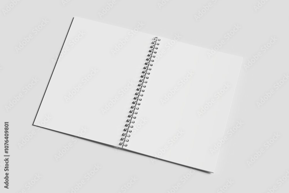 3D Illustration. Binded book mockup isolated 3D Illustration. Binded book mockup isolated