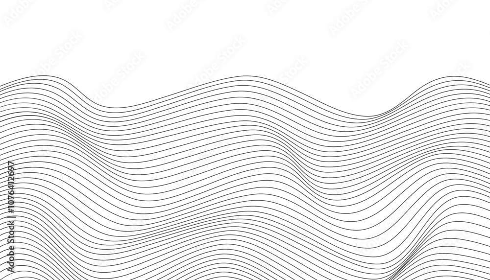 Wavy line abstract background. slanting, oblique geometric pattern. ripple line pattern background. abstract black curve wave lines. wave stripe background