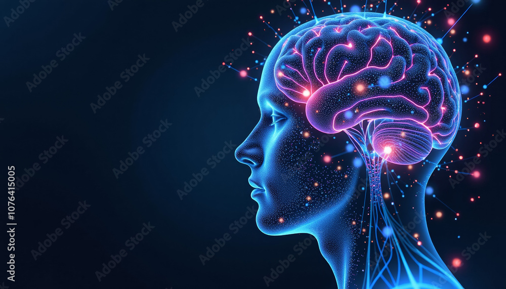Human Brain Anatomy - Detailed Illustration Human Brain Anatomy - Detailed Illustration