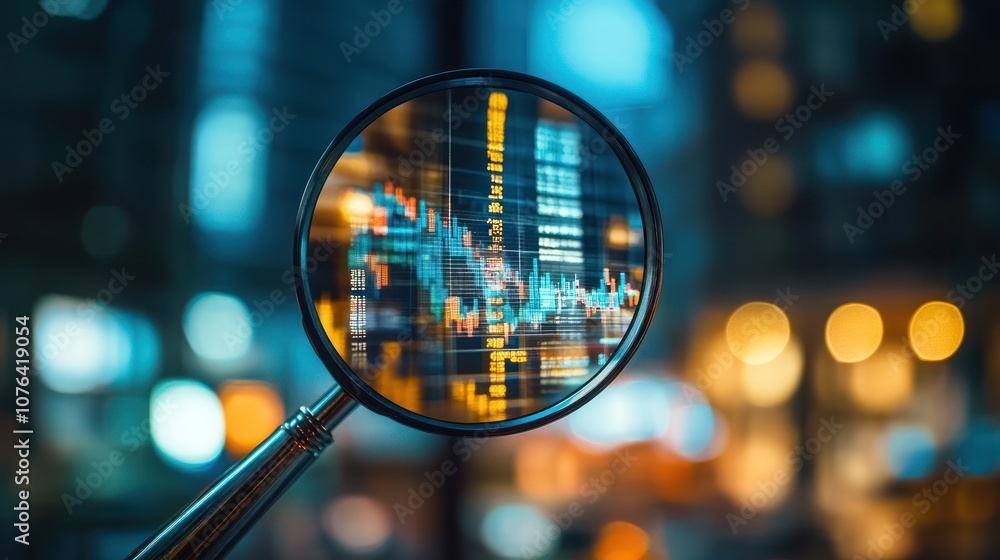 Magnifying Glass Stock Chart Magnifying Glass Stock Chart