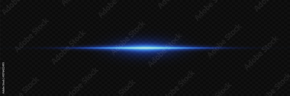 Light effect of laser beam, horizontal flash. Vector illustration Light effect of laser beam, horizontal flash. Vector illustration