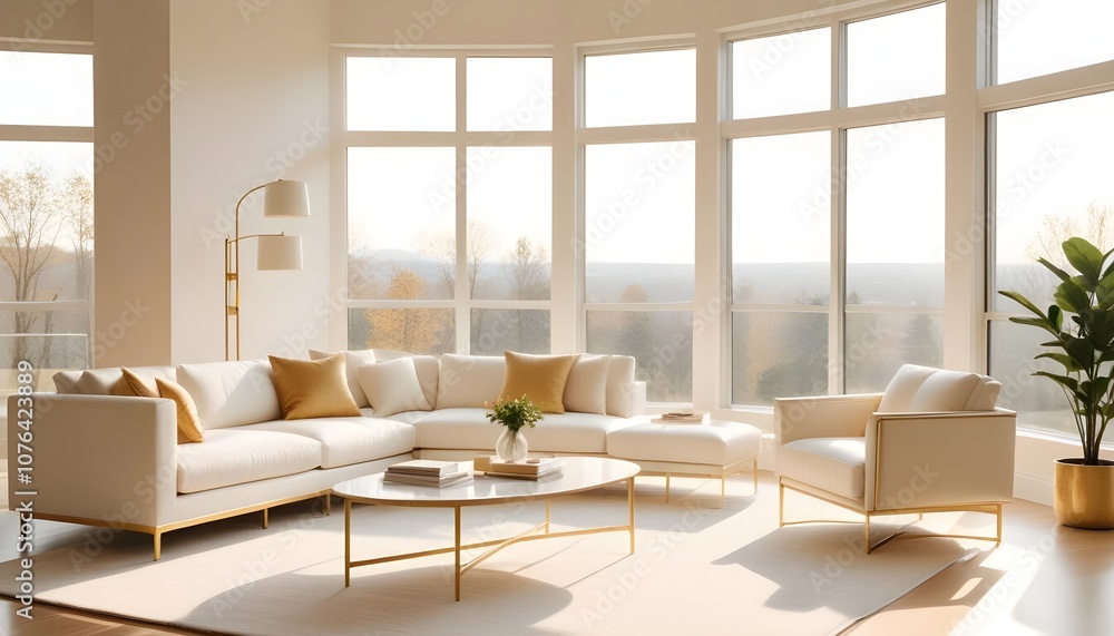 Photo interior modern design room
