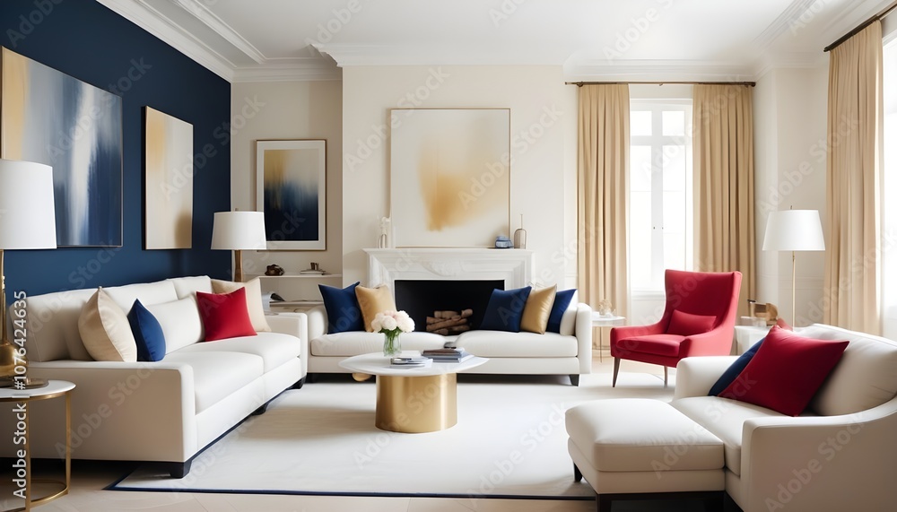 Fototapeta premium Photo interior modern design room 