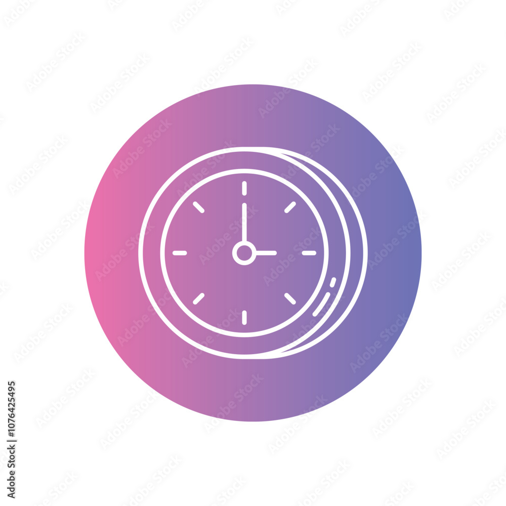 Clock vector icon stock illustration Clock vector icon stock illustration