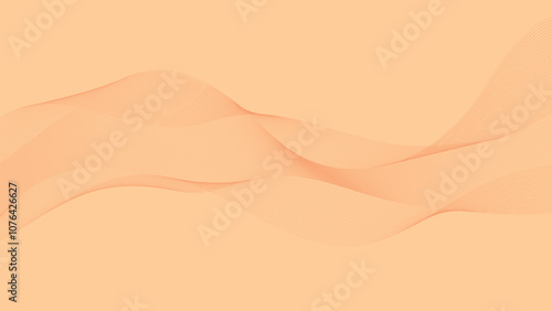 Peachy Waves Soft Flowing Elegance