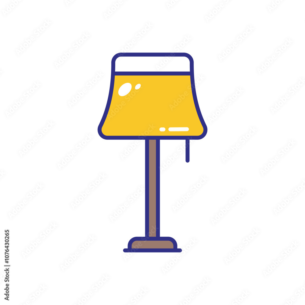 Floor Lamp vector icon stock illustration Floor Lamp vector icon stock illustration
