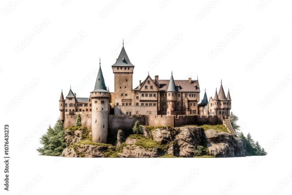Obraz premium Castle architecture building tower.