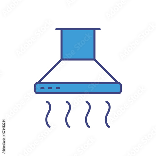 Extractor Hood vector icon stock illustration
