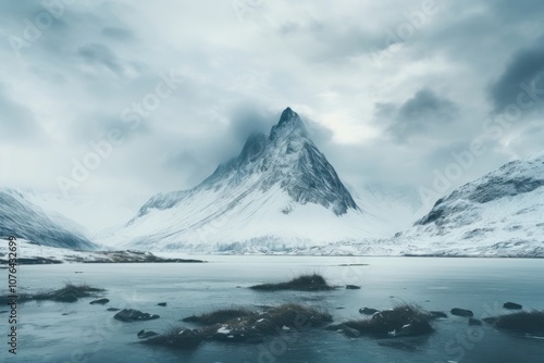 Wallpaper Mural Landscape mountain snow panoramic. Torontodigital.ca